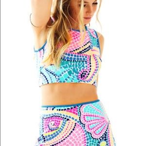 Lilly Pulitzer Kennedy Set Crop Top and Skirt Sz M
